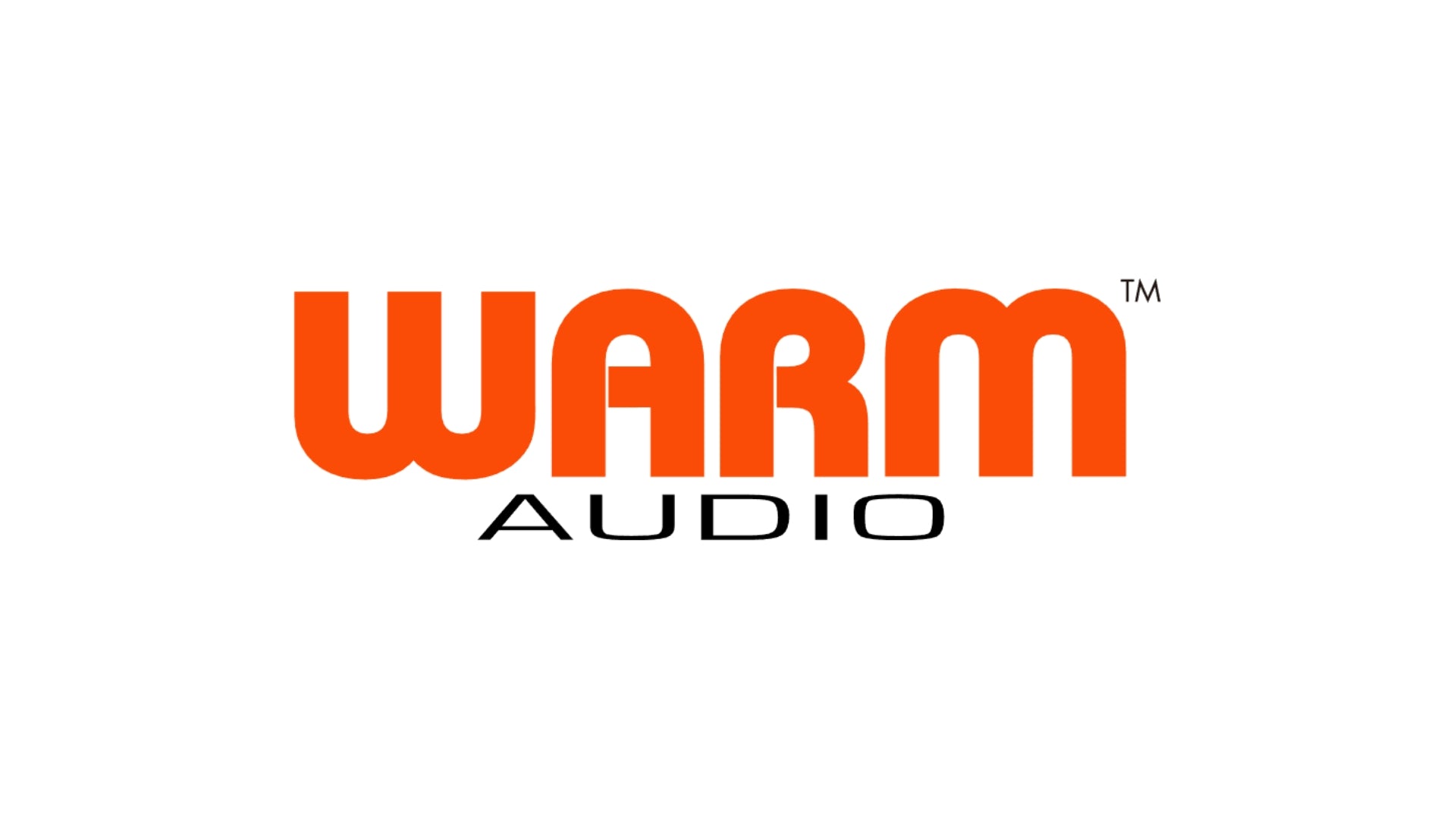Warm Audio logo with orange text on a white background