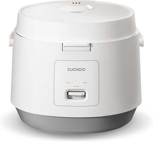 Cuckoo CR-1095 10 Cups Basic Electric Rice Cooker and Warmer, Nonstick Inner Pot (White/Gray)
