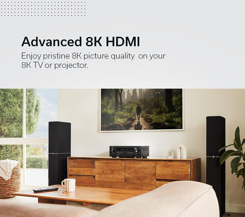 Denon AVR-S770H 7.2 Ch 8K UHD HDMI Home Theater Receiver
