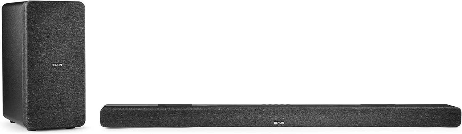 and Dolby 3.1.2 DHT-S517 Wireless with Denon Subwoofer Built-In Channel System and Sound Bar Powered Atmos Bluetooth