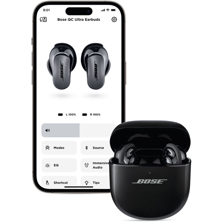 Bose QuietComfort Ultra True Wireless Noise-Canceling Earbuds 2nd Gen (Black)