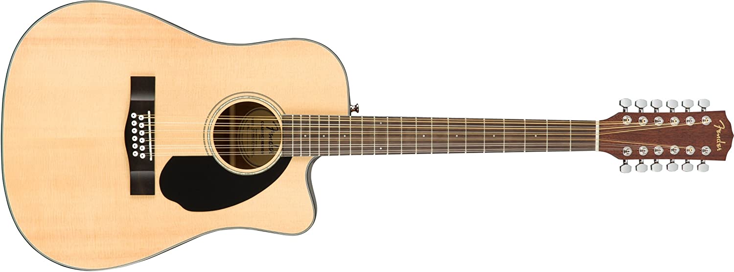 Fender CD-60SCE 12-String Dreadnought Acoustic Guitar (Natural)