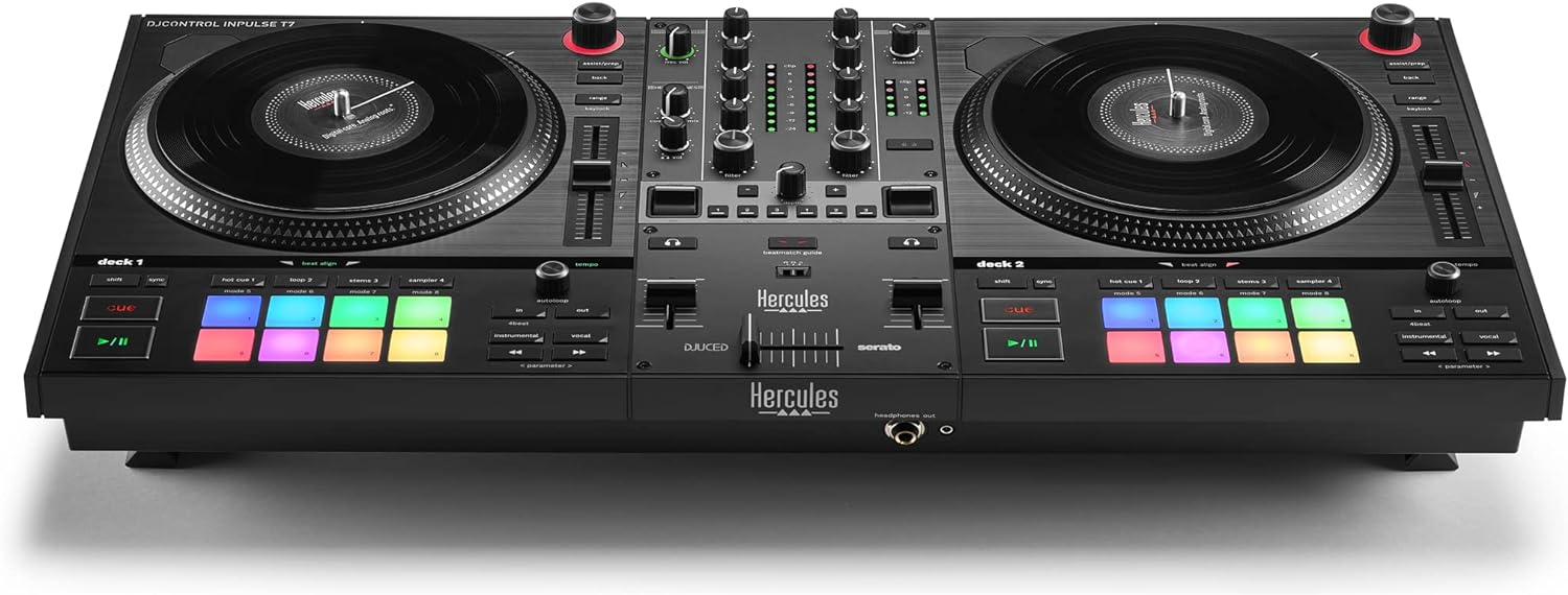 Hercules DJControl Inpulse T7, 2 Deck Motorized DJ Controller