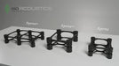 IsoAcoustics Aperta Speaker Stands Aluminum Isolation Stands for Medium-Sized Monitors and Bookshelf Speakers (Black)