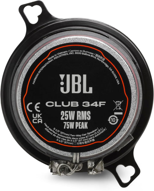 JBL Club 34F Club Series 3-1/2" 2-Way Car Speakers (Pair)