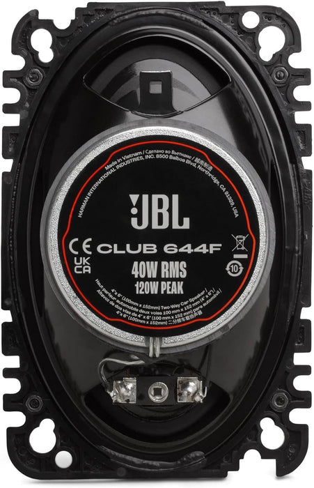 JBL Club 644F Club Series 4"x6" 2-Way Car Speakers (Pair)