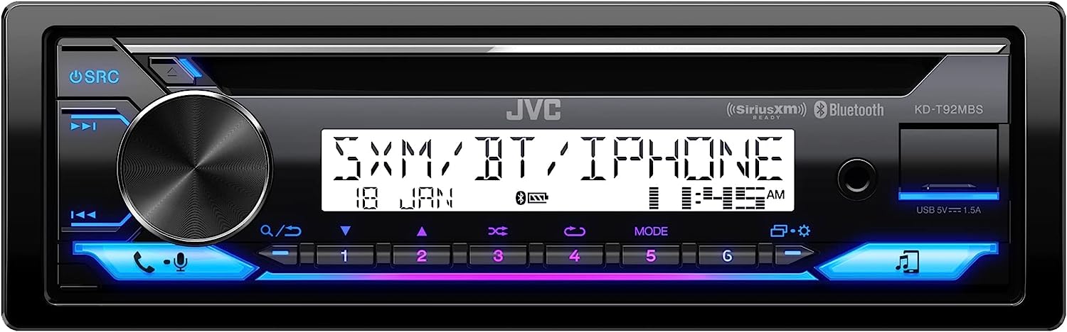 JVC KD-T92MBS Marine Rated Car Stereo Receiver