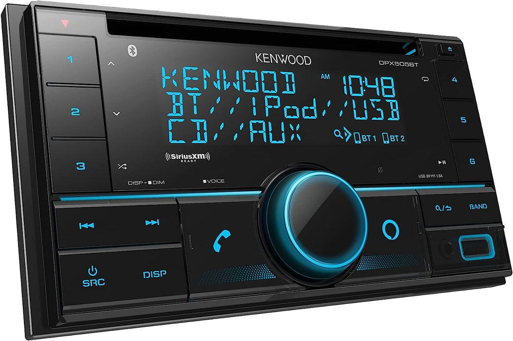 Kenwood DPX505BT Double DIN In-Dash CD Car Stereo Receiver
