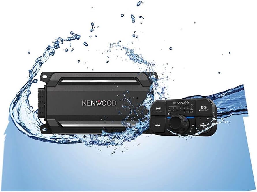 Kenwood KAC-M5024BT Compact Bluetooth 4 Channel Digital Marine Amplifier