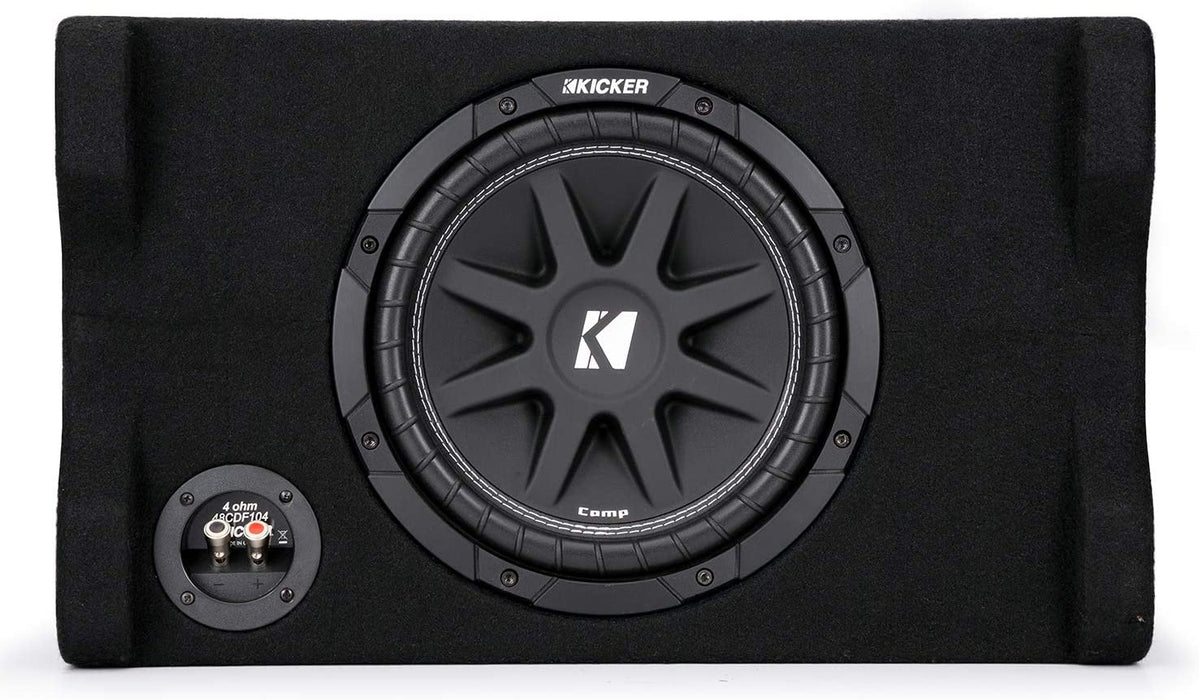 Kicker 48CDF104 Comp Series Sealed Down-Firing Enclosure With 10" 4-Ohm Subwoofer