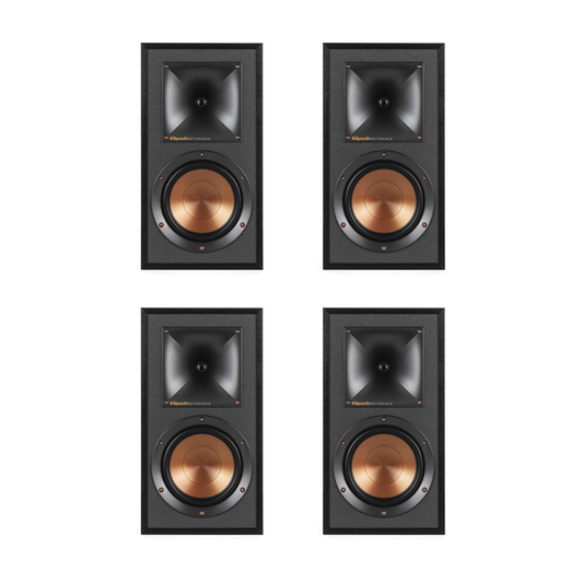 Klipsch R-51M Bookshelf Speakers (2 Pairs/4 Speaker Bundle)