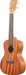 Kala KA-15 Satin Mahogany Tenor Ukulele Bundle with Gig Bag, Tuner, Strap, and Aquila Strings 