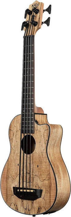 Kala U-Bass Spalted Maple Acoustic-Electric Bass Guitar (Natural)