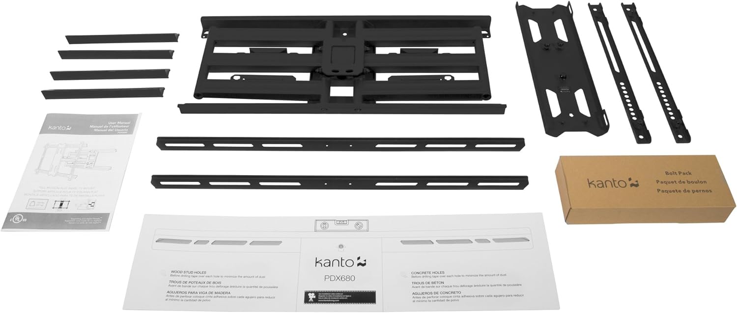 Kanto PDX680 Full-Motion Wall Mount for 39 to 80" Displays