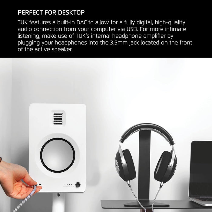 Kanto TUK Powered Bluetooth Speakers (Matte Black/Pair) - Powered Speakers - electronicsexpo.com