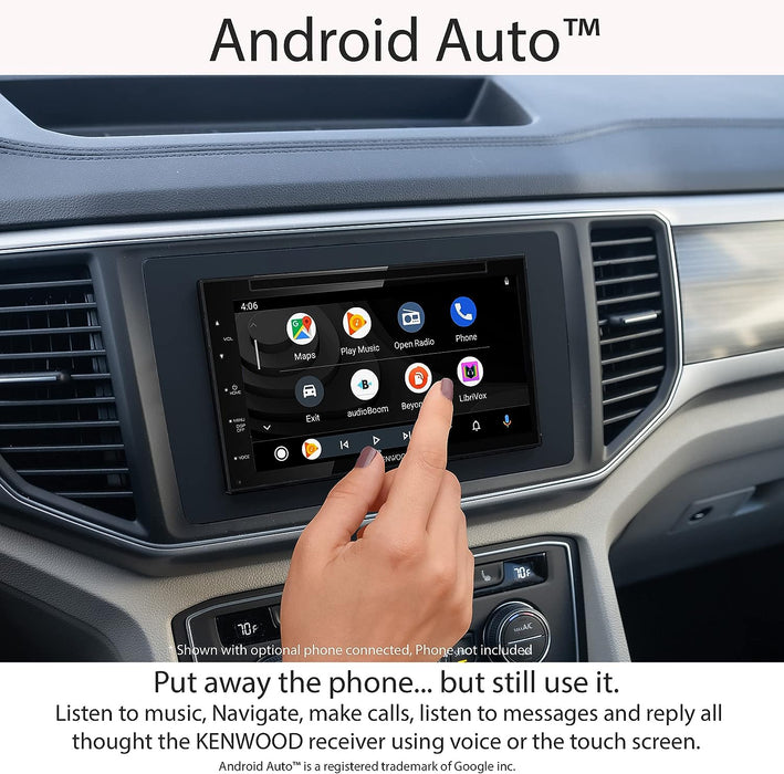 Kenwood DDX57S 6.8" Digital Media Receiver with Apple CarPlay and Android Auto