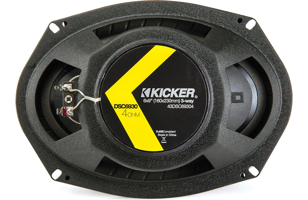 Kicker 43DSC69304 DS Series 6x9" 3-Way Car Speakers (Pair)