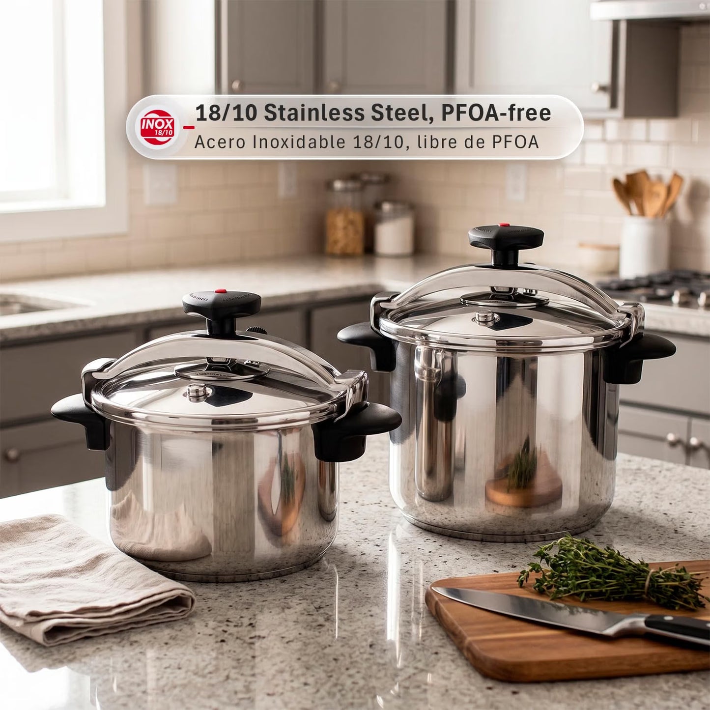 Magefesa Star 4.2-Quart Stainless Steel Pressure Cooker