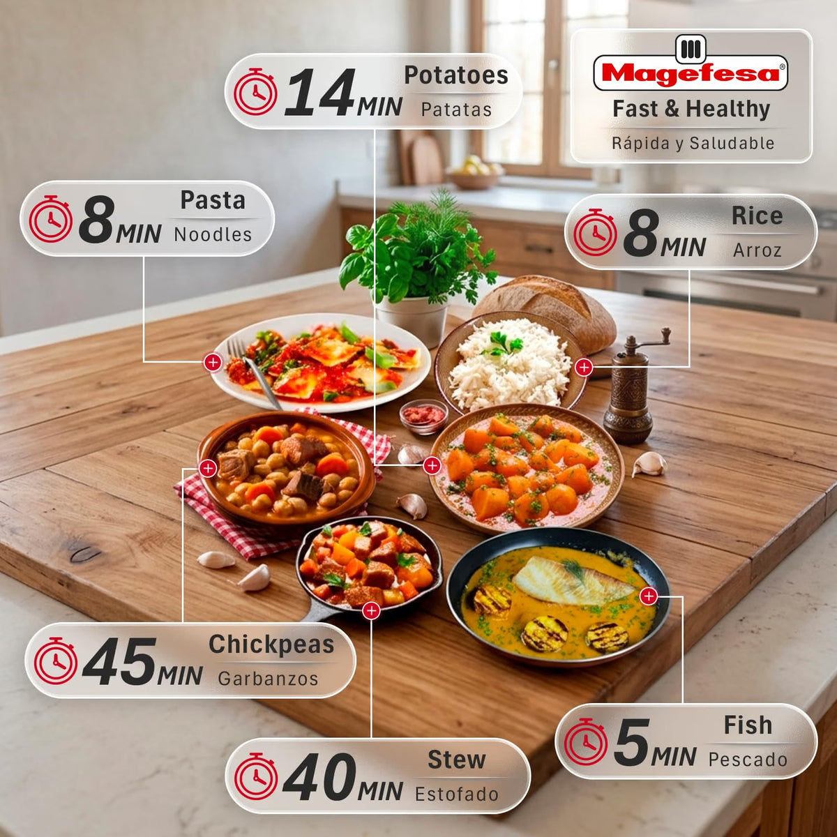 Magefesa Star 6.3-Quart Stainless Steel Pressure Cooker