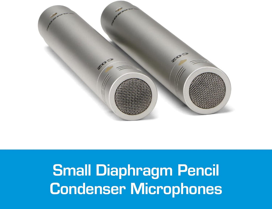 Samson SAM C02PR Pencil Condenser Microphones (Silver)