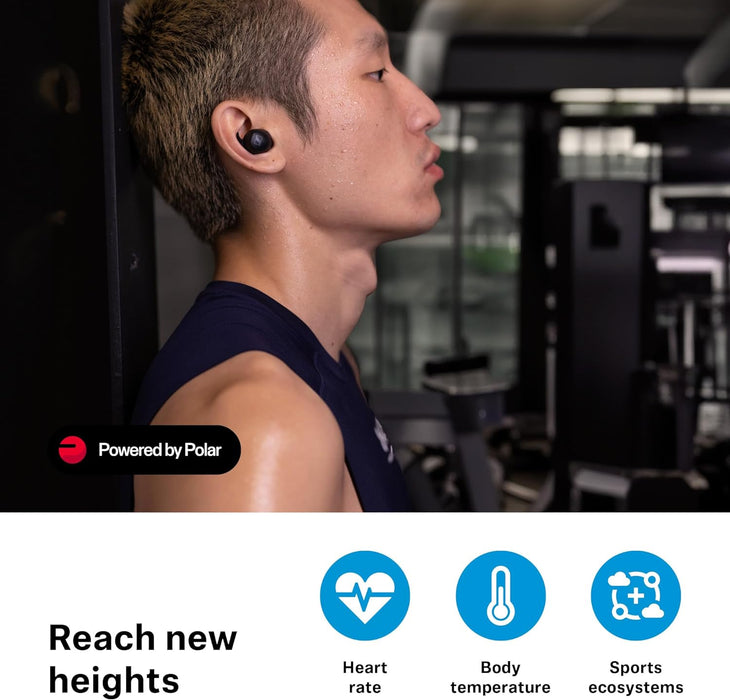 Sennheiser Momentum Sport Earbuds with Fitness Tracker for Heart Rate and Body Temperature with Adaptive ANC