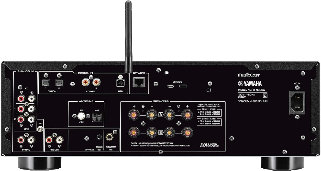 Yamaha R-N800A Stereo Receiver with Wi-Fi, Bluetooth and Apple AirPlay 2