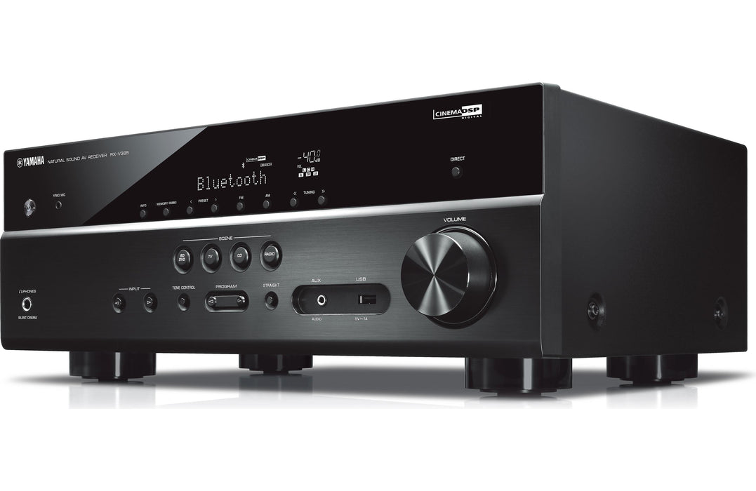 Yamaha RX-V385 5.1-Channel Home Theater Receiver with Bluetooth (Open Box)