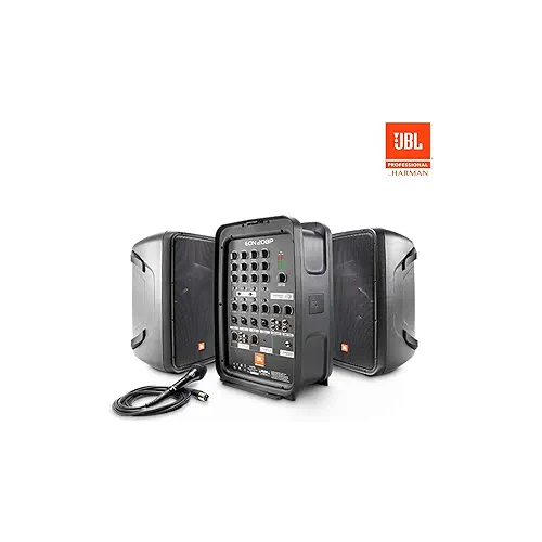 JBL Professional EON208P Portable All-in-One 2-way PA System with 8-Channel Mixer and Bluetooth - Speakers - electronicsexpo.com
