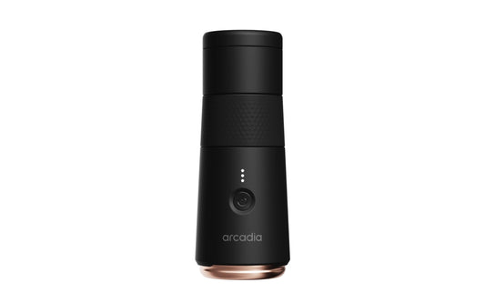 Arcadia Go Rechargeable Portable Turkish Coffee Maker USB - C Powered, Compact, Cordless, and Perfect for Travel, Camping, Outdoor Use, Office, and Home Brewing (Night Black) - electronicsexpo.com - Coffee Machines
