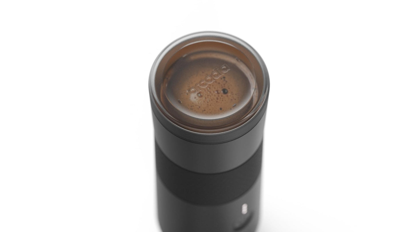 Arcadia Go Rechargeable Portable Turkish Coffee Maker USB - C Powered, Compact, Cordless, and Perfect for Travel, Camping, Outdoor Use, Office, and Home Brewing (Night Black) - electronicsexpo.com - Coffee Machines