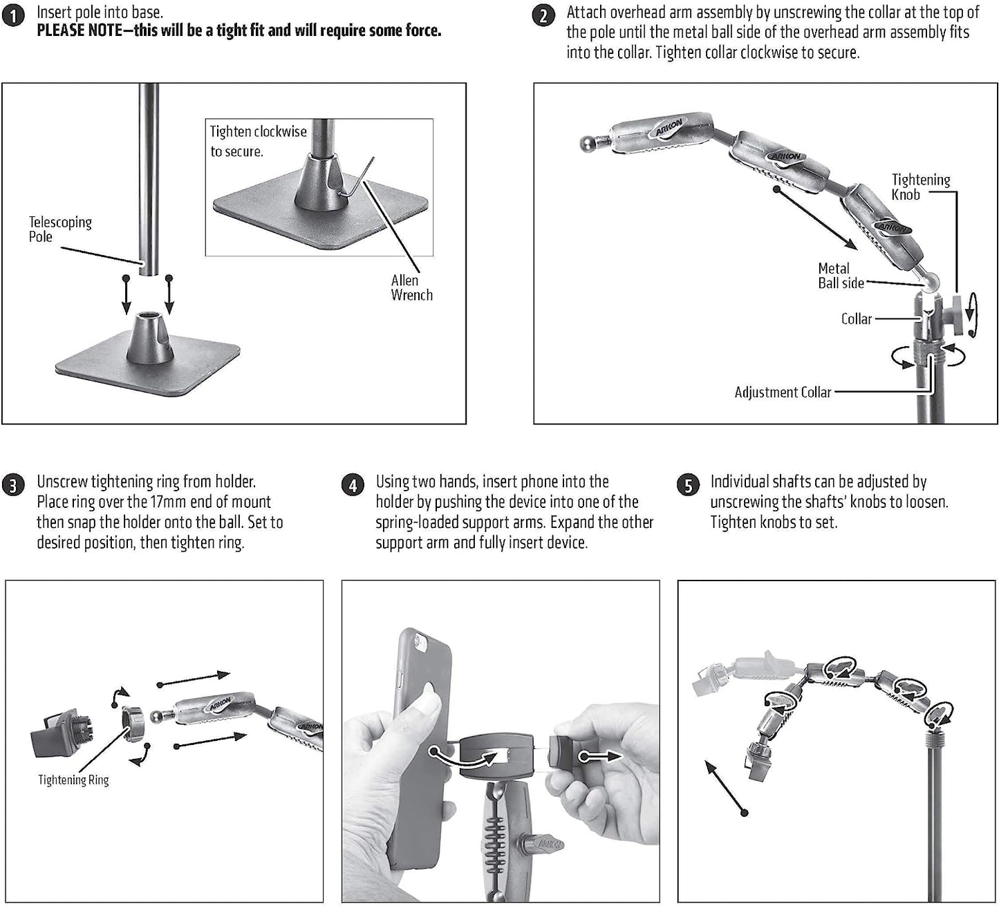 Arkon Cookie Decorators Mount for Phones and Pico Projectors - electronicsexpo.com - Podcasting Accessories