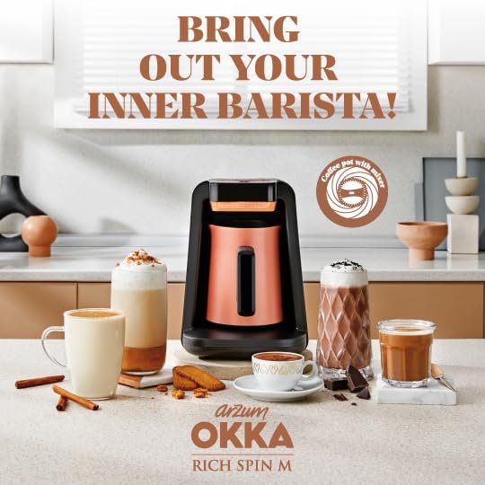 Arzum Okka Rich Spin Pro Turkish Coffee and Hot Beverage Maker - electronicsexpo.com - Coffee Machines