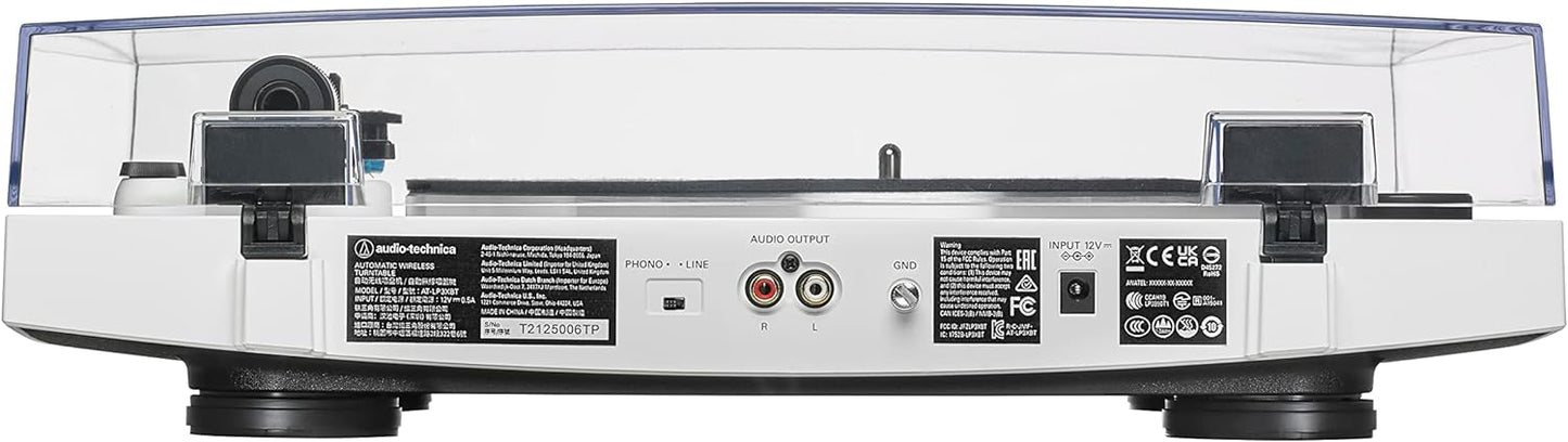 Audio Technica AT - LP3XBT - WH Bluetooth Turntable Belt Drive Fully Automatic 33/45 (White) - electronicsexpo.com - Turntables