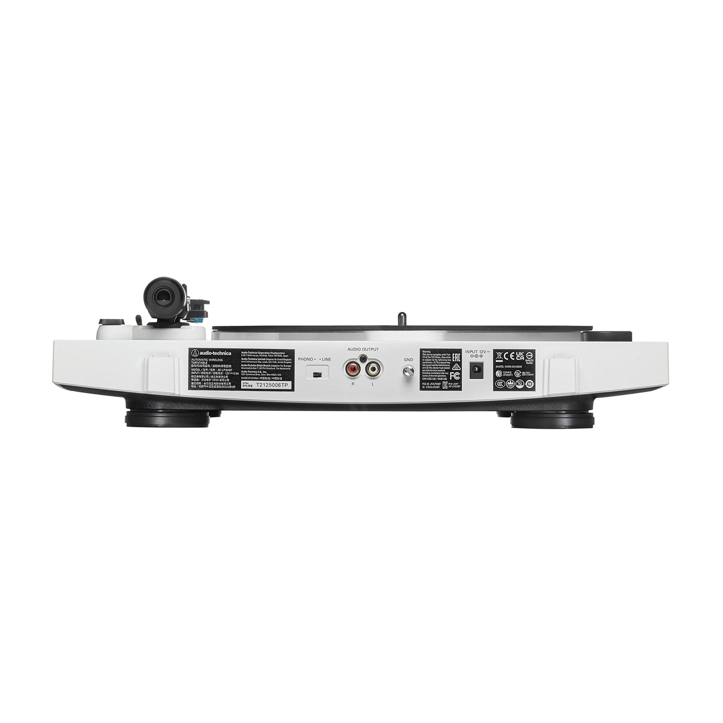Audio Technica AT - LP3XBT - WH Bluetooth Turntable Belt Drive Fully Automatic 33/45 (White) - electronicsexpo.com - Turntables