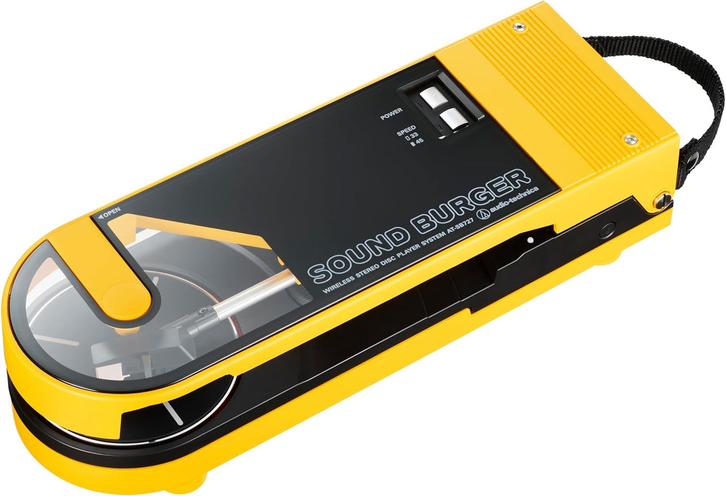 Audio Technica AT-SB727 Sound Burger Portable Turntable with Bluetooth (Yellow) - electronicsexpo.com-Portable Turntables