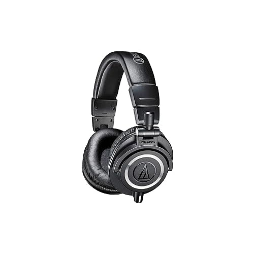 Audio - Technica ATH - M50x Closed - Back Monitor Headphones (Black) - electronicsexpo.com - Pro Headphones
