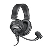 Audio - Technica BPHS1 Broadcast Stereo Headset with Dynamic Cardioid Boom Mic Black, Adjustable - electronicsexpo.com - Headphones