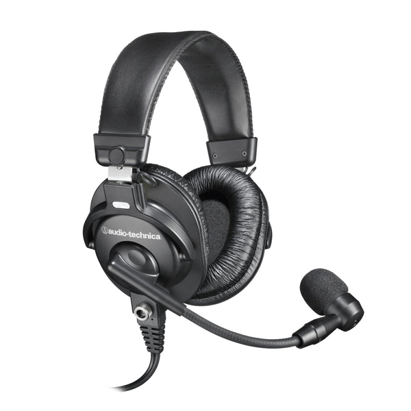 Audio - Technica BPHS1 Broadcast Stereo Headset with Dynamic Cardioid Boom Mic Black, Adjustable - electronicsexpo.com - Headphones