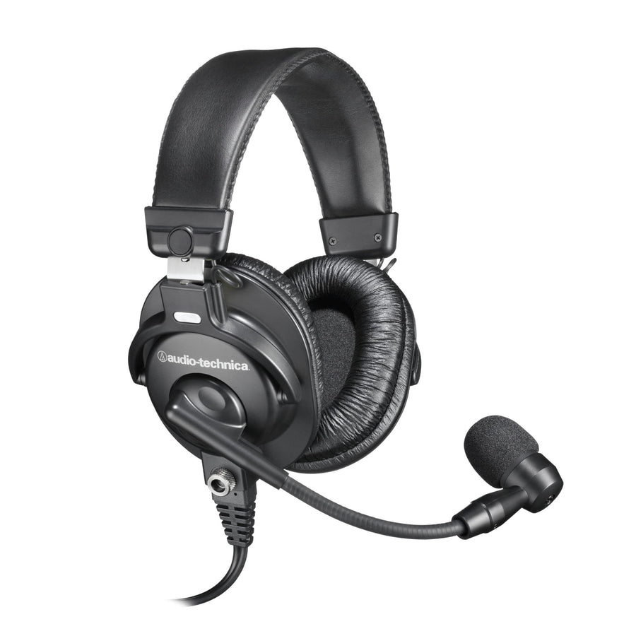 Audio - Technica BPHS1 Broadcast Stereo Headset with Dynamic Cardioid Boom Mic Black, Adjustable - electronicsexpo.com - Headphones