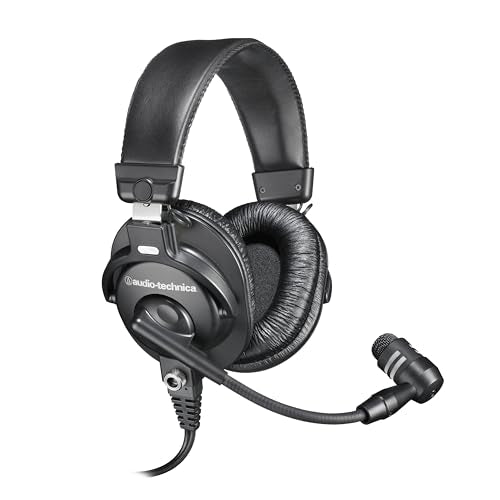 Audio - Technica BPHS1 Broadcast Stereo Headset with Dynamic Cardioid Boom Mic Black, Adjustable - electronicsexpo.com - Headphones