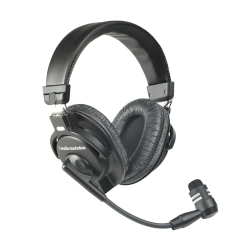 Audio - Technica BPHS1 Broadcast Stereo Headset with Dynamic Cardioid Boom Mic Black, Adjustable - electronicsexpo.com - Headphones