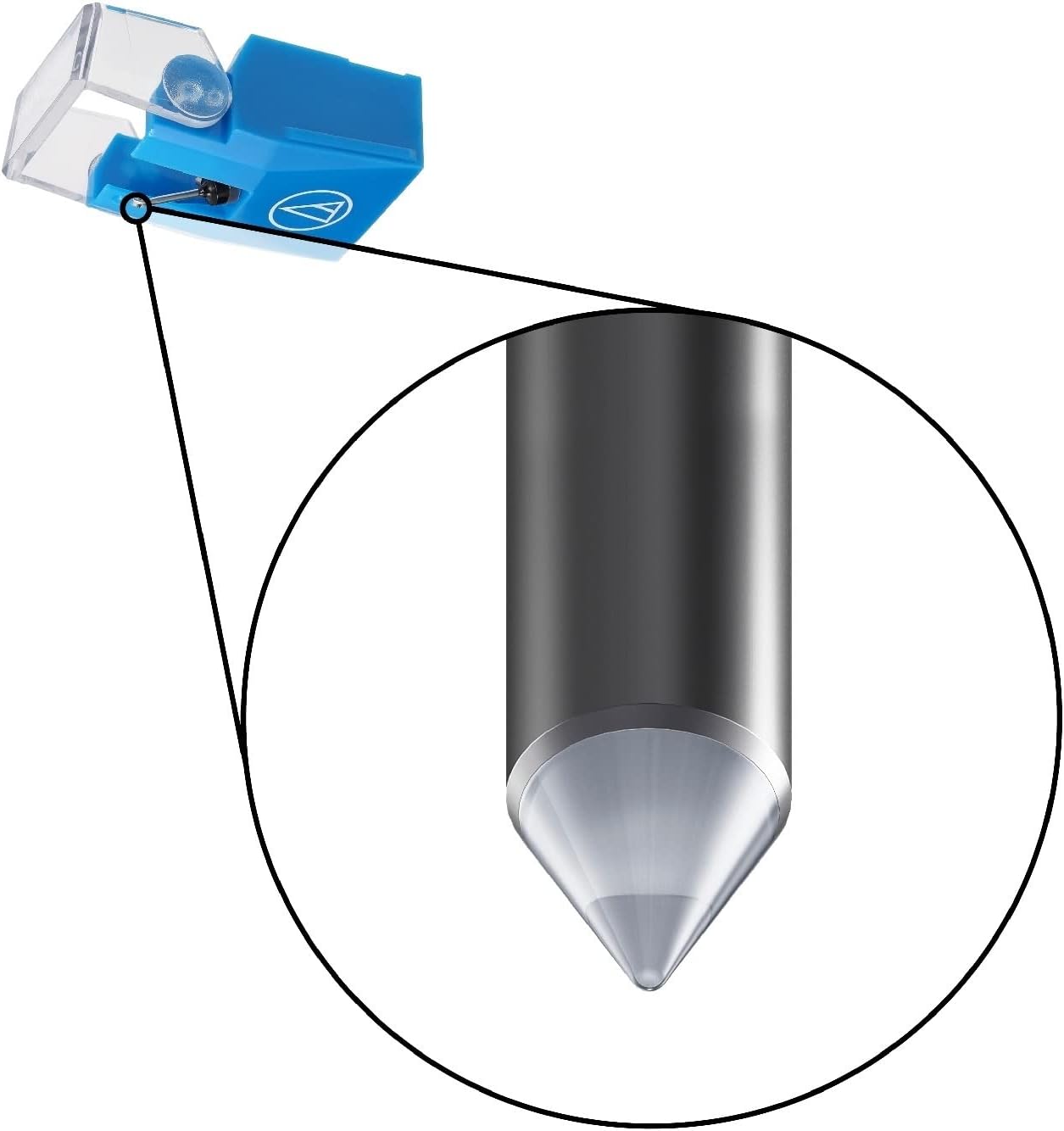 Audio - Technica VMN10CB Conical Replacement Turntable Stylus (Blue) - electronicsexpo.com - Cartridges