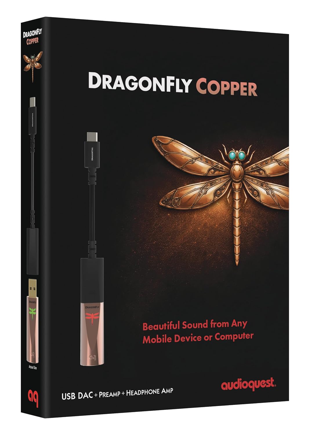 AudioQuest Dragonfly Copper USB Digital-to-Analog Converter - electronicsexpo.com-HDMI Wires / Interconnects