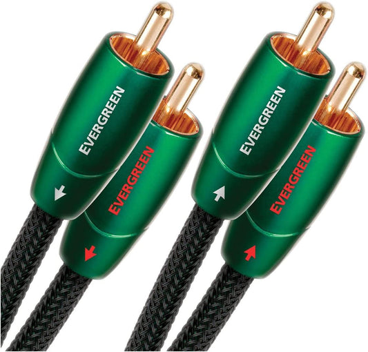 AudioQuest Evergreen 1m 3.28ft RCA to RCA 1m 3'4" - electronicsexpo.com - HDMI Wires / Interconnects