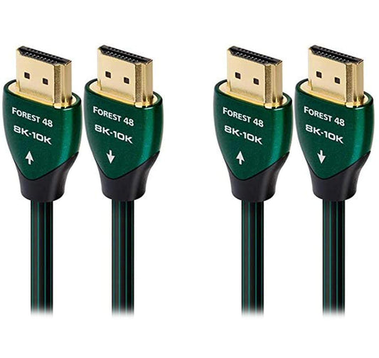 AudioQuest Forest 8K - 10K 48Gbps 0.75m 2.4ft. HDMI Cables (2 Pack Bundle) - electronicsexpo.com - HDMI Wires / Interconnects