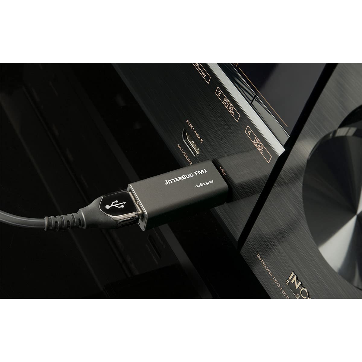 AudioQuest JitterBug FMJ USB 2.0 Data & Power Noise Filter - electronicsexpo.com - HDMI Wires / Interconnects