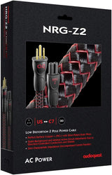 AudioQuest NRG - Z2 High - performance AC power cable with 2 - pole C7 connector (1 meters/3.3 feet) - electronicsexpo.com - Accessories