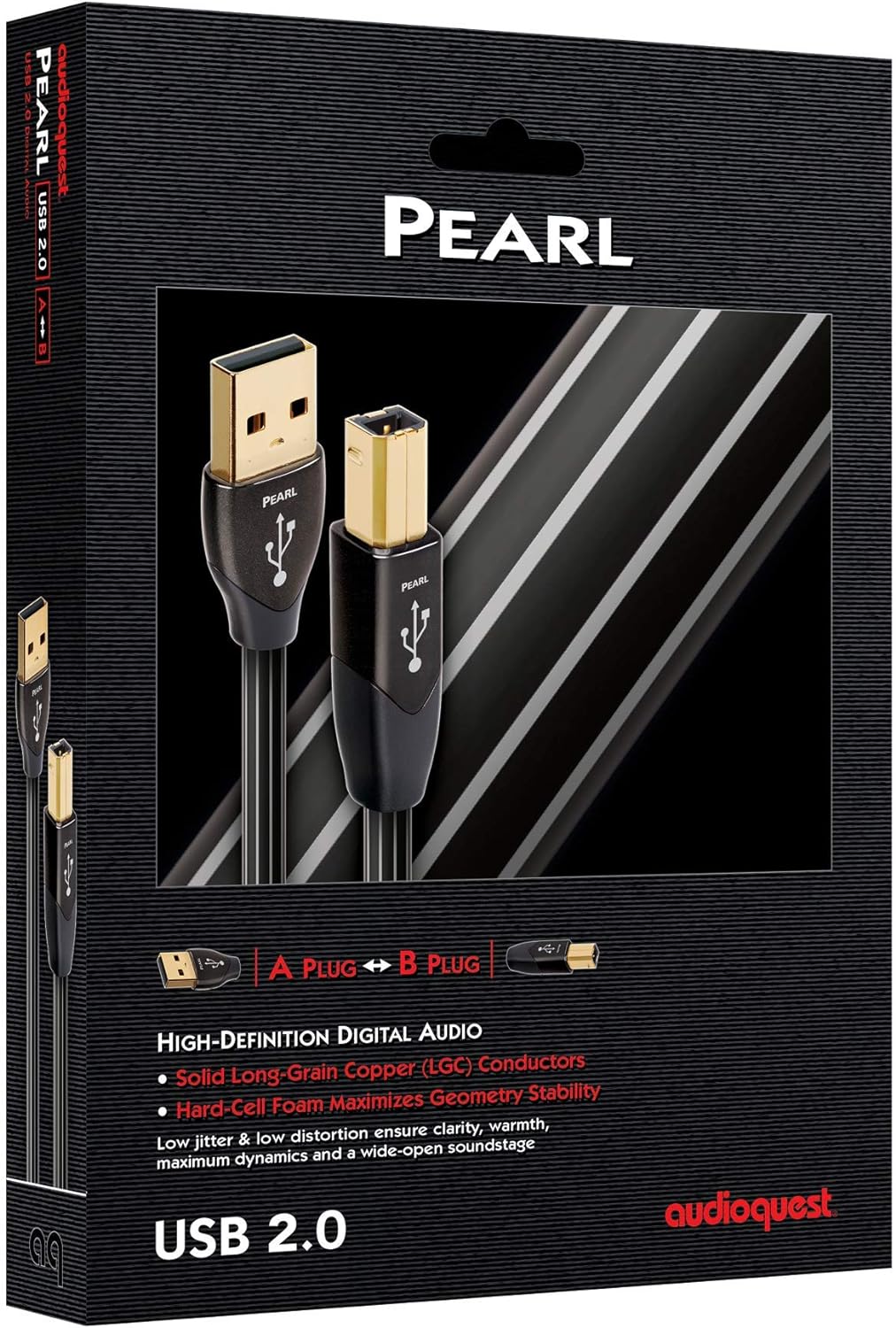 AudioQuest PEARL USB A to B 0.75 Meters - electronicsexpo.com - HDMI Wires / Interconnects