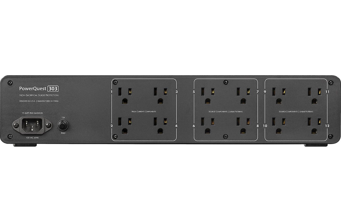 AudioQuest PowerQuest 303 Power Line Conditioner and Surge Protector - electronicsexpo.com - Power Protection