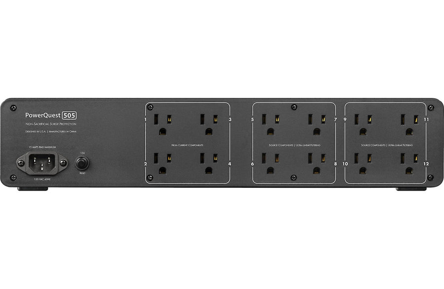 AudioQuest PowerQuest 505 Power Line Conditioner and Surge Protector - electronicsexpo.com - Power Protection